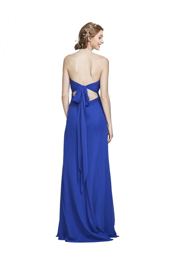 Sleeveless Sweetheart Soft Chiffon A-Line Bridesmaid Gown Brighton