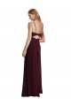 Sleeveless Spaghetti Straps Open Back Chiffon A-Line Wedding Party Dress Brighton