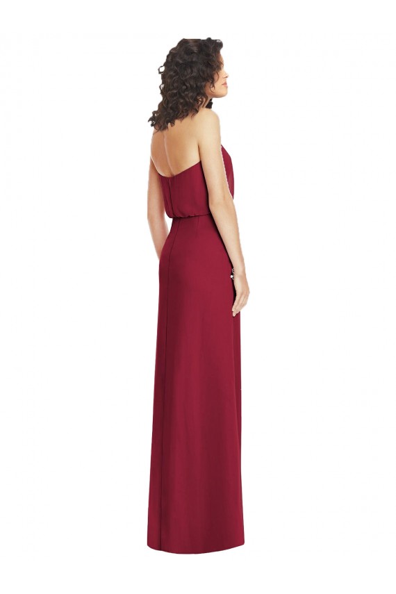 Sleeveless Sweetheart Low Back Soft Chiffon A-Line Formal Dress / Bridesmaid Dress Brighton