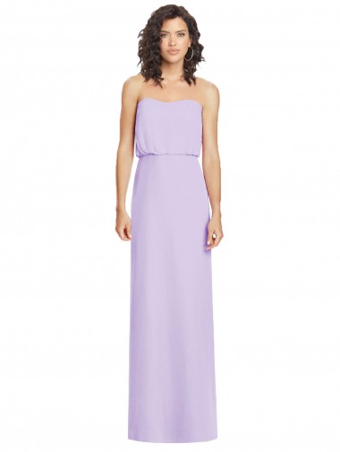 Sleeveless Sweetheart Low Back Soft Chiffon A-Line Formal Dress / Bridesmaid Dress Brighton