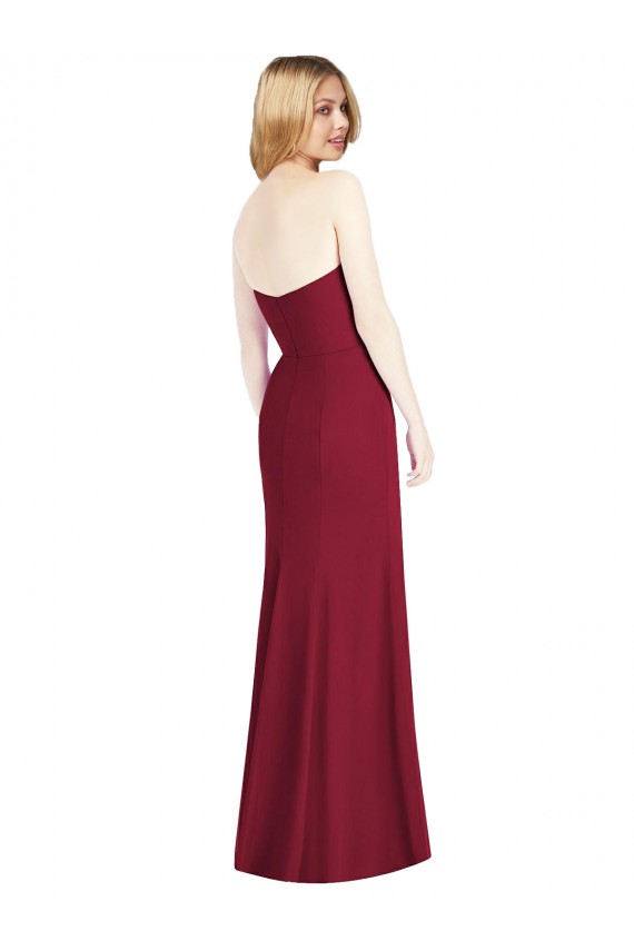 Sleeveless Desert Rose Sweetheart Soft Chiffon Trumpet Bridesmaid Dress Brighton