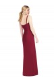 Sleeveless Spaghetti Straps Soft Chiffon Mermaid Bridesmaid Dress Brighton
