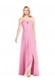 Sleeveless V-Neck Soft Chiffon Trumpet Semi Formal Evening Dress / Bridesmaid Dress Brighton