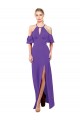 Ruffle Sleeves Halter Neck Open Back Soft Chiffon A-Line Bridesmaid Dress Brighton