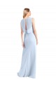 Sleeveless V-Neck Keyhole Back Chiffon A-Line Bridesmaid Dress / Evening Gowns Brighton
