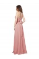 Sleeveless Strapless Criss Cross Open Back Soft Chiffon A-Line Bridesmaid Dress Brighton