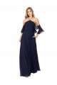 Flutter Sleeves Halter Neck Soft Chiffon A-Line Formal Dress / Bridesmaid Dress Brighton