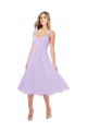 Sleeveless Lilac Sweetheart Soft Chiffon A-Line High Low Bridesmaid Dress Brighton