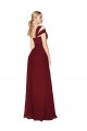 Sleeveless Burgundy Sweetheart Soft Chiffon A-Line Prom Dresses Brighton