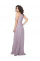 Sleeveless Pink Glow Halter Neck Keyhole Back Chiffon A-Line Bridesmaid Dress / Evening Dress Brighton