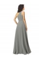 Sleeveless Wisteria One Shoulder Soft Chiffon A-Line Bridesmaid Dress Brighton