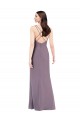 Sleeveless Sweetheart Criss Cross Open Back Soft Chiffon Column Formal Evening Gown / Bridesmaid Dress Brighton
