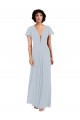 Cap Sleeves V-Neck Soft Chiffon A-Line Bridesmaid Dress / Formal Dress Brighton