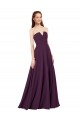 Sleeveless Strapless Low Back Soft Chiffon A-Line Formal Dress / Bridesmaid Dress Brighton