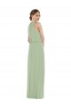 Sleeveless High Neck Soft Chiffon A-Line Semi Formal Evening Dress / Bridesmaid Dress Brighton