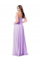 Sleeveless Scoop Neck Soft Chiffon A-Line Bridal Party Dress Brighton