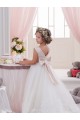 Sleeveless Bateau Neck V-Back Tulle & Lace Ball Gown Flower Girl Dresses Brighton