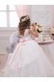 Sleeveless Sweetheart V-Back Tulle & Lace Ball Gown Flower Girl Dress for Wedding Brighton