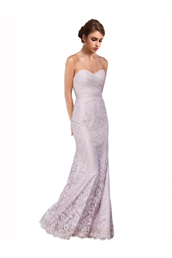 Sleeveless Sweetheart Lace Mermaid Bridesmaid Dress / Evening Dress Brighton