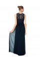 Sleeveless Bateau Neck Keyhole Back Chiffon & Lace A-Line Bridesmaid Dress Brighton