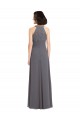 Sleeveless Halter Neck Soft Chiffon & Lace A-Line Bridesmaid Dress Brighton