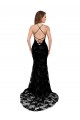 Sleeveless High Neck Open Back Lace Mermaid Black Tie Evening Gown / Prom Dress / Bridesmaid Dress Brighton