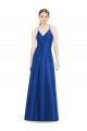 Sleeveless Spaghetti Straps Criss Cross Open Back Satin A-Line Bridesmaid Dress Brighton