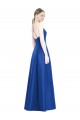 Sleeveless Spaghetti Straps Criss Cross Open Back Satin A-Line Bridesmaid Dress Brighton