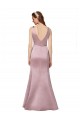 Sleeveless V-Neck V-Back Satin Sheath Formal Evening Gown / Prom Dress / Bridesmaid Dress Brighton