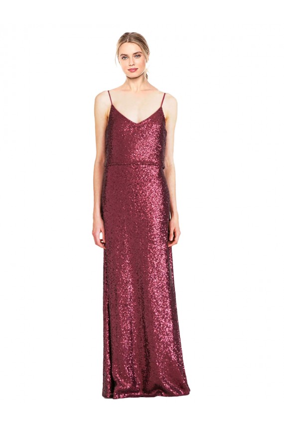 Sleeveless Halter Neck Sequin A-Line Formal Evening Gown / Prom Dress / Bridesmaid Dress Brighton