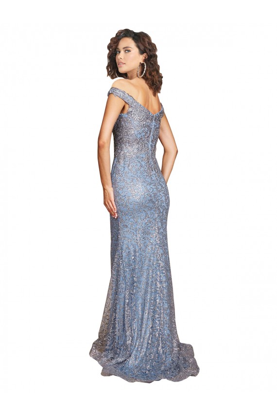 Sleeveless Off the Shoulder Sequin Mermaid Formal Dress / Bridesmaid Dress Brighton