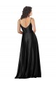 Sleeveless V-Neck Low Back Silk like Satin A-Line Formal Dress / Bridesmaid Dress Brighton