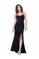 Sleeveless Cowl Neck Silk like Satin A-Line Black Tie Evening Gown / Prom Dress / Bridesmaid Dress Brighton