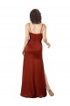 Sleeveless Red Spaghetti Straps Low Back Silk like Satin A-Line Formal Evening Gown / Prom Dress / Bridesmaid Dress Brighton