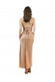 Sleeveless Cowl Neck Low Back Silk like Satin Sheath Formal Evening Gown / Prom Dress / Bridesmaid Dress Brighton