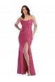 Sleeveless Spaghetti Straps Tie Back Silk like Satin Mermaid Formal Plus Size Evening Gown / Prom Dress / Bridesmaid Dress Brighton
