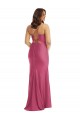 Sleeveless Spaghetti Straps Tie Back Silk like Satin Mermaid Formal Plus Size Evening Gown / Prom Dress / Bridesmaid Dress Brighton
