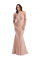 Sleeveless Halter Neck Open Back Silk like Satin Mermaid Formal Plus Size Evening Gown / Prom Dress / Bridesmaid Dress Brighton