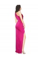 Sleeveless Fuchsia One Shoulder Silk like Satin Sheath Formal Evening Gown / Prom Dress / Bridesmaid Dress Brighton