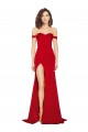Sleeveless Off the Shoulder Silk like Satin A-Line Formal Evening Gown / Prom Dress / Bridesmaid Dress Brighton