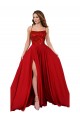 Sleeveless Spaghetti Straps Criss Cross Open Back Spandex & Lace A-Line Semi Formal Evening Dress / Prom Dress / Bridesmaid Dress Brighton