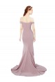 Sleeveless Off the Shoulder Stretch Crepe Mermaid Bridesmaid Dress / Evening Dress Brighton
