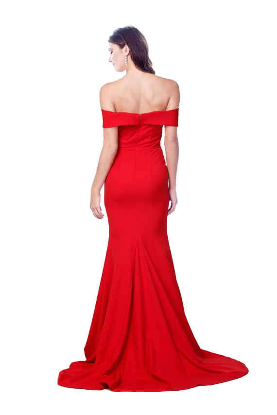 Sleeveless Sweetheart Stretch Crepe Mermaid Bridesmaid Dress / Evening Dress Brighton