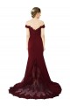 Sleeveless Off the Shoulder V-Back Stretch Crepe & Lace Mermaid Formal Evening Gown / Prom Dress / Bridesmaid Dress Brighton
