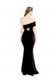 Sleeveless One Shoulder Keyhole Back Stretch Crepe Mermaid Formal Evening Gown / Prom Dress / Bridesmaid Dress Brighton
