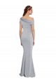 Sleeveless Grey One Shoulder Stretch Crepe Mermaid Formal Dress / Bridesmaid Dress Brighton
