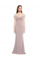 Sleeveless Off the Shoulder Keyhole Back Stretch Crepe Mermaid Formal Evening Gown / Prom Dress / Bridesmaid Dress Brighton