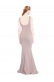 Cap Sleeves Scoop Neck Stretch Crepe Mermaid Formal Evening Gown / Prom Dress / Bridesmaid Dress Brighton