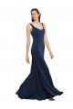 Sleeveless Round Neck Low Back Stretch Crepe A-Line Prom Dress / Bridesmaid Dress Brighton