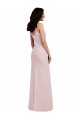 Sleeveless Spaghetti Straps V-Back Stretch Crepe Trumpet Formal Evening Gown / Prom Dress / Bridesmaid Dress Brighton